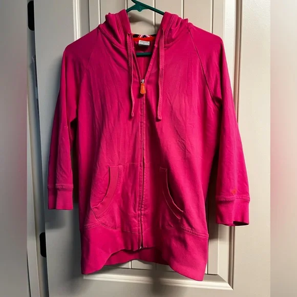 Alo women’s quarter length sleeve full zip hooded sweatshirt-Size Large - Picture 1 of 5